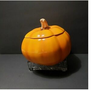 TELEFLORA GIFT Fall Pumpkin Cookie/Candy Jar With Lid